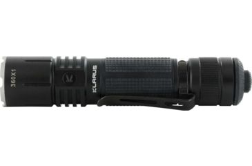 Image of Klarus 360X1 1 x 18650/ 2 x CR123A/ 16340 CREE XHP35 HD E4 LED Rechargeable EDC/Tactical Flashlight, 1800 Lumens, Black, 360X1