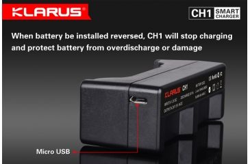 Image of Klarus CH1 USB Smart Charger and Powerbank,Black KLARUS-CH1