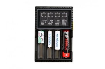 Image of Klarus CH4S Smart Charger, 4 Bay, For NiMh, NiCd, Li-ion, LiFePO4 Batteries, Black KLARUS-CH4S-CHARGER