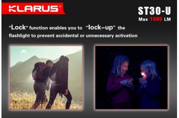 Image of Klarus ST30-U Cree XM-L2 Waterproof LED Flashlight,Black,1080 Lumens KLARUS-ST30-U-XML2