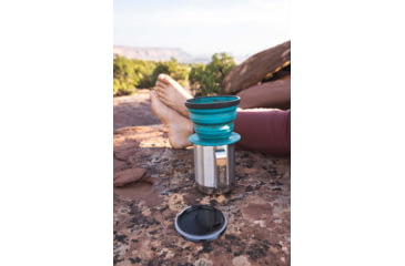 Image of Klean Kanteen Camp Mug, Mountain- Brushed Stainless, 12oz, 1009748