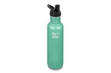 Image of Klean Kanteen Classic W/ Sport Cap 3.0, 27oz, Sea Crest, Sea Crest, 18/8 Stainless Steel, Polyprop, KK-43304