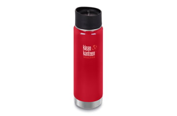 Image of Klean Kanteen Insulated Wide W/ Caf Cap 2, 20oz, Mnrl Red, Mineral Red, 18/8 Stainless Steel, Polyprop, KK-43922