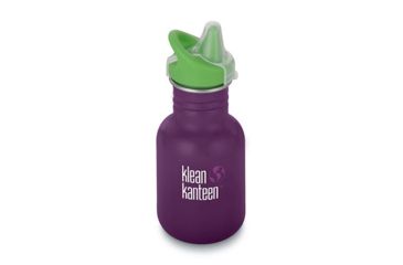 Image of Klean Kanteen Kid Classic W/ Sippy Cap, 12oz, Wild Orchid, Purple, 18/8 Stainless Steel, Polyprop, KK-44004