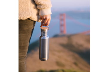 Image of Klean Kanteen Reflect Water Bottle, 27oz, Brushed Stainless, 1008541