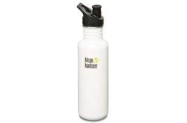 Image of Klean Kanteen Stainlees Steel Kanteen Classic w/ Sport Cap-Glacier White-27 oz