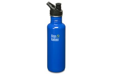 Image of Klean Kanteen Stainlees Steel Kanteen Classic w/ Sport Cap-Ocean Blue-27 oz