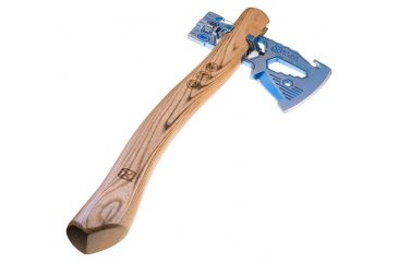Image of Klecker Knives Titanium Klax Axe Head w/English Measurement System, Titanium/Blue, Ti-KLAX-E