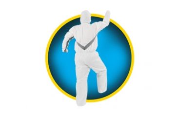 Image of Kleenguard A30 Breathable Splash and Particle Protection Stretch Coverall, White, XXXL 46146
