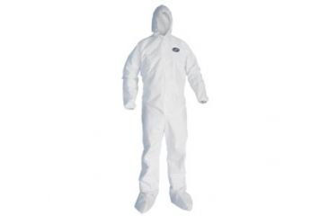 Image of Kleenguard A80 Chemical Permeation &amp; Jet Liquid Protection Coveralls, White, XL 45664