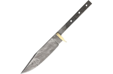Image of Knifemaking 5.5in Damascus Steel Drop Point, Brass Guard, BL121