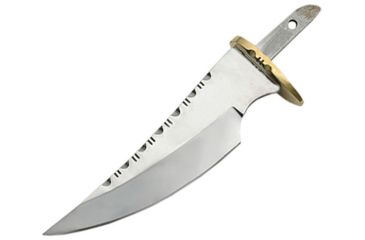 Image of Knifemaking Clip Blade With Sheath Fixed Blade Knife, 4.5in, Stainless Steel, Standard Edge, Mirror Polish, Handle BLSOB5