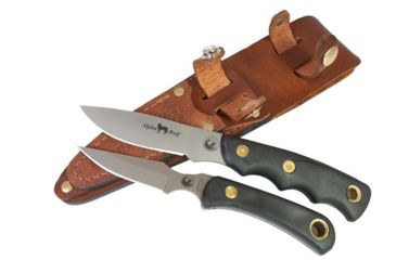 Image of Knives of Alaska Alpha Wolf D2 Cub Combo Stag Handle Knives, Black 00358FG