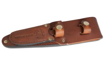 Image of Knives of Alaska Alpha Wolf D2, Muskrat Combo Stag Handle Knives, Black, 00362FG