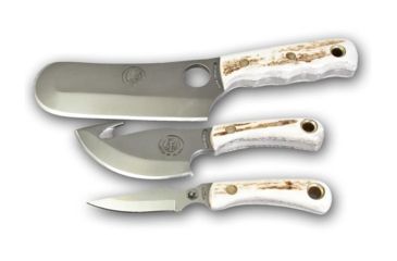 Image of Knives of Alaska Brown Bear, Light Hunter, Cub Bear Combo, Stag Handle, Natural 00031FG