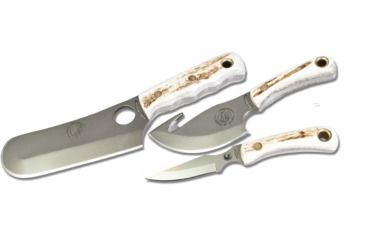 Image of Knives of Alaska Brown Bear, Light Hunter, Cub Bear Combo, Stag Handle, Natural, 00031FG