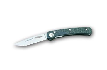 Image of Knives of Alaska Featherlight Defender D2 Suregrip Handle, Smooth w/Clip, Black, 00907FG