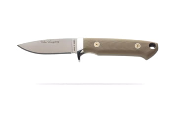 Image of Knives of Alaska Legacy Fixed Blade Knife, 3.25in, CPM-S30V Stainless Steel, Drop Point Blade, G10, OD Green Handle, 00963FG