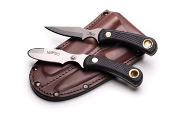 Image of Knives of Alaska Muskrat/Cub Bear Combo Fixed Blade Knives, 2.25in/2.75in, Magnacut Stainless Steel, Round Tip/Caping Blade, Suregrip, Black, 00105FG