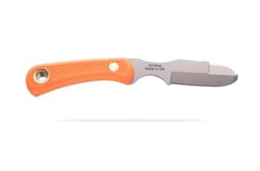 Image of Knives of Alaska Muskrat / Cub Bear Combo Fixed Blade Knives, 2.25in / 2.75in, CPM-S30V Stainless Steel, Round Point/Caping Blade, Santoprene, Orange Handle, 00104FG