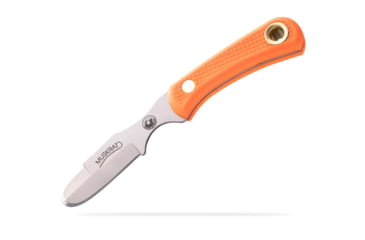 Image of Knives of Alaska Muskrat / Cub Bear Combo Fixed Blade Knives, 2.25in / 2.75in, CPM-S30V Stainless Steel, Round Point/Caping Blade, Santoprene, Orange Handle, 00104FG