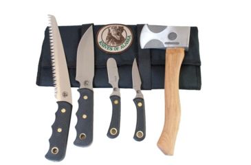 Image of Knives of Alaska Super Pro Knives Pack w/ Wood Saw, Black 00253FG