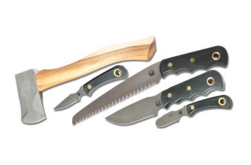 Image of Knives of Alaska Super Pro Knives Pack w/ Wood Saw, Black, 00253FG