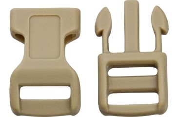 Image of Knotty Boys Hard Plastic Buckle- 100-Piece, Coyote, 1 1/2in. x 3/4in. KYCPC