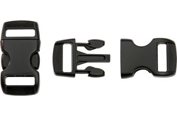 Image of Knotty Boys Hard Plastic Buckle-50 Piece, Black, 3/8in. KYBZ05