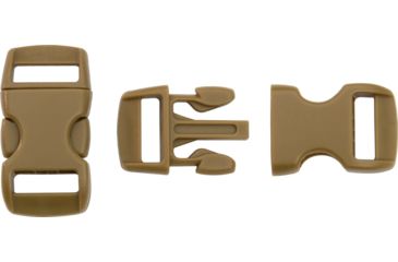 Image of Knotty Boys Hard Plastic Buckle-50 Piece, Coyote Brown, 3/8in. KYBZ05C
