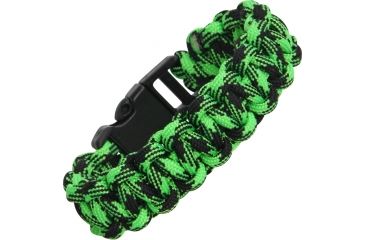 Image of Knotty Boys Zombie Survival Bracelet, Neon Green-Black, Medium KY360