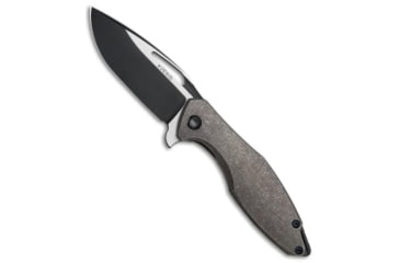 Image of Koenig Arius Folding Knife, 3.50in, CTS-204P, Drop Point Blade, Titanium, Bronze Handle, Distress Ti w/ LP, Bronze/Black, 8.50 inch, BHQ-82729