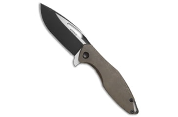 Image of Koenig Arius Folding Knife, 3.50in, CTS-204P, Drop Point Blade, Titanium, Bronze Handle, Ti w/ LP, Bronze/Black Gray, 8.50 inch, BHQ-82730