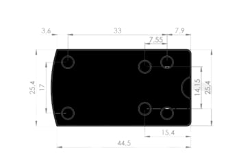 Image of Konus 7205 Sight Pro Fission Pro 3.0 Matte Black 25mm X 18mm 4 MOA Red Dot Reti