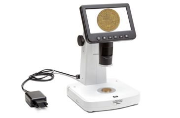 Image of Konus Zoom Digital Microscope 10x-300x w/ LCD Screen, White, 5024