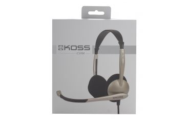 Image of Koss CS100 Gaming Headset, Titanium/Black, NSN 5965-32-015-8412 , 5965320158412, CS100