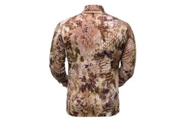 Image of Kryptek Mens Hoplite Merino Wool Long Sleeve Zip Light Weight, Highlander, Large 15HOPLSZLWH5