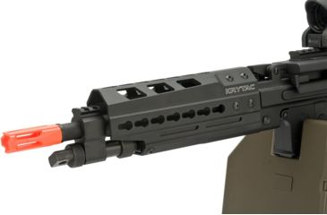 Image of Krytac / KRISS USA Full Metal Trident MK II LMG AEG Light Machine Gun with Keymod Handguard, Black, Large, KTAEG-TRLMGE-BK01