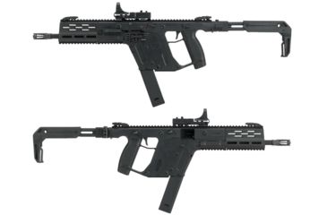 Image of Krytac / KRISS USA Licensed Kriss Vector Airsoft AEG SMG Rifle, Limited Edition, Black, Large, KTAEG-VSMGLT-BK01