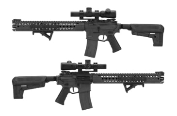Image of Krytac / KRISS USA War Sport Licensed LVOA-C M4 Carbine Airsoft AEG Rifle, Black, Large, KTAEG-LVOAC-BK01