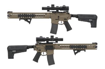 Image of Krytac / KRISS USA War Sport Licensed LVOA-C M4 Carbine Airsoft AEG Rifle, Dark Earth, Large, KTAEG-LVOAC-FDE01