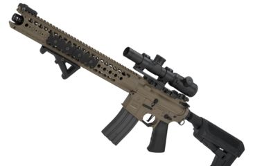 Image of Krytac / KRISS USA War Sport Licensed LVOA-C M4 Carbine Airsoft AEG Rifle, Dark Earth, Large, KTAEG-LVOAC-FDE01