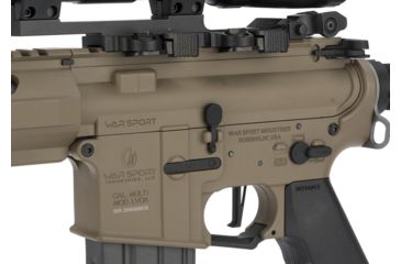 Image of Krytac / KRISS USA War Sport Licensed LVOA-C M4 Carbine Airsoft AEG Rifle, Dark Earth, Large, KTAEG-LVOAC-FDE01