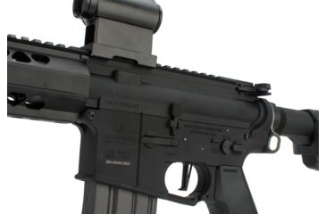 Image of Krytac / KRISS USA War Sport Licensed LVOA-S M4 Carbine Airsoft AEG Rifle, 400 FPS, Black, Large, KTAEG-LVOAS-BK01