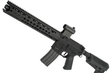 Image of Krytac / KRISS USA War Sport Licensed LVOA-S M4 Carbine Airsoft AEG Rifle, 400 FPS, Black, Large, KTAEG-LVOAS-BK01