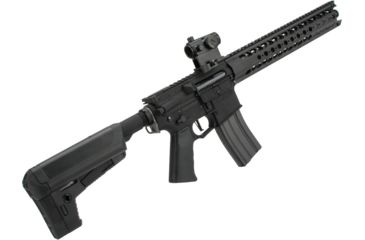 Image of Krytac / KRISS USA War Sport Licensed LVOA-S M4 Carbine Airsoft AEG Rifle, 400 FPS, Black, Large, KTAEG-LVOAS-BK01