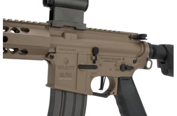 Image of Krytac / KRISS USA War Sport Licensed LVOA-S M4 Carbine Airsoft AEG Rifle, 400 FPS, Dark Earth, Large, KTAEG-LVOAS-FDE01