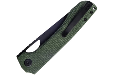 Image of Kubey Elang. Green Micarta. BLK