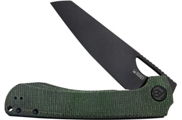 Image of Kubey Elang. Green Micarta. BLK
