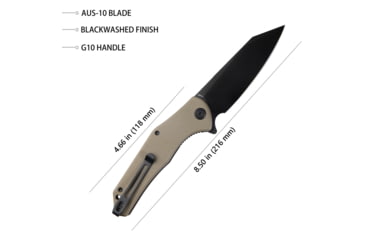 Image of Kubey Flash Linerlock Tan